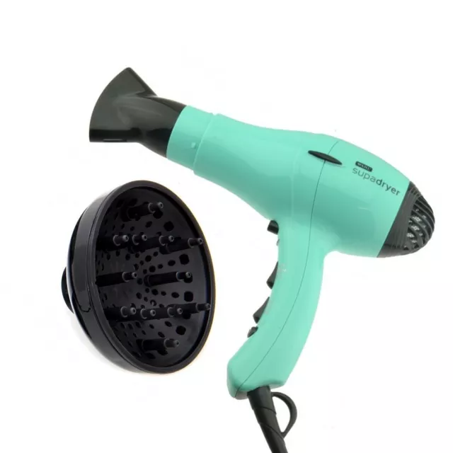 WAHL SUPADRYER 1800W Hair Dryer & Diffuser - Ionic Hairdryer Choose Color