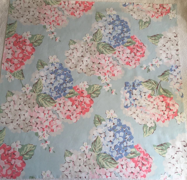 USED CATH KIDSTON Hydrangea Blossom Blue Lightweight Cotton Fabric 50cm More 4.29 PicClick UK