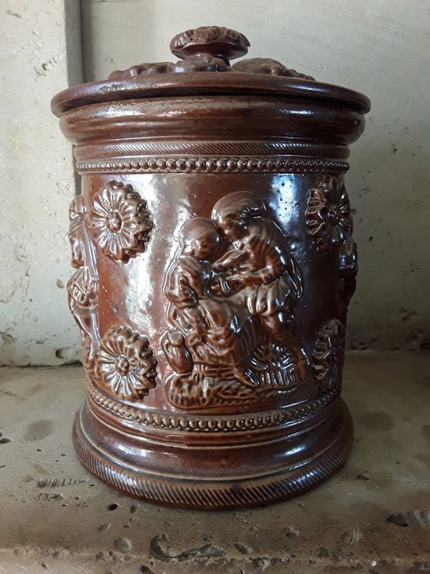 Ancien Pot à Tabac En Porcelaine Allemande Conte & Boehme – Buste Tête Finition Mate – Rare