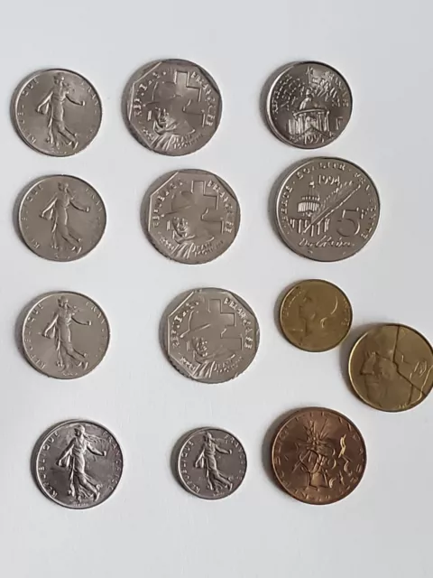 lot diverses pièces francs