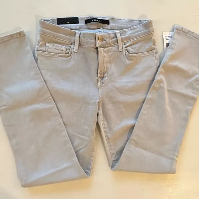 J Brand Photo Ready Cropped Rail Jeans Light Wash Size 28