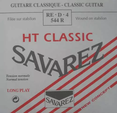 CORDE GUITARE CLASSIQUE RE 4EME SAVAREZ 544R ALLIANCE HT CLASSIC Tirant normal