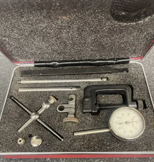 Test Indicator Set, L.S. Starrett Dial Test Indicator (.001") No. 196 Set, USA