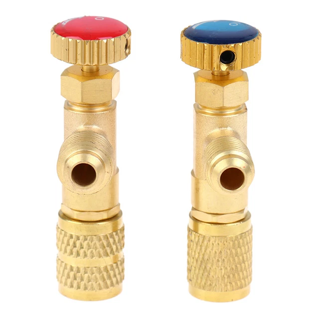 Soupape De Remplissage Pour Clim - R22/R32/R410 - Cuivre Haute Qualité - 90° - Installation Facile Et Sûre