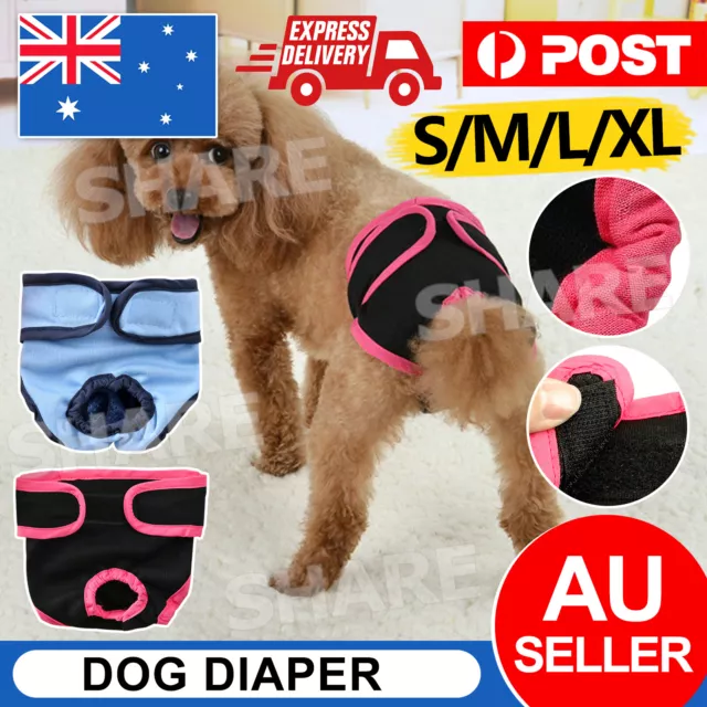 Washable Female/Male Pet Dog Cat Nappy Diaper Physiological Panties Underwear