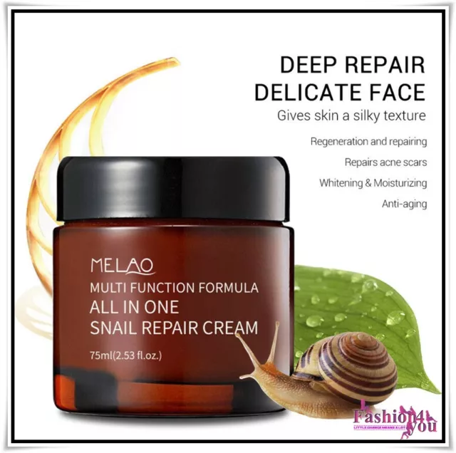 Snail Cream for Face Moisturiser Extract Repair Acne Scars Anti-Wrinkle Removal