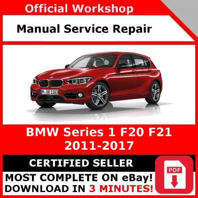 Factory Workshop Service Repair Manual Bmw Series 1 F20 F21 2011 - 2017