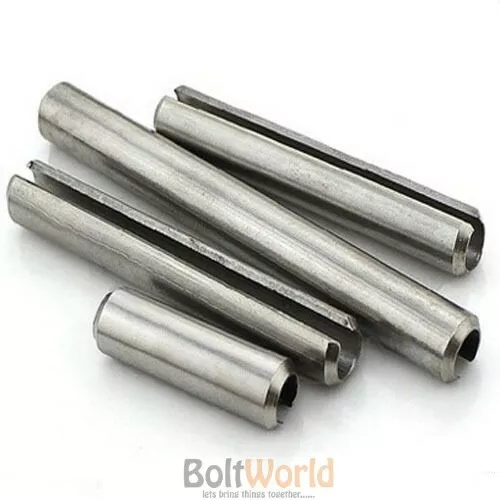 M8 / 8mm STAlNLESS STELL SLOTTED SPRING TENSION PINS SELLOCK ROLL PINS DIN 1481