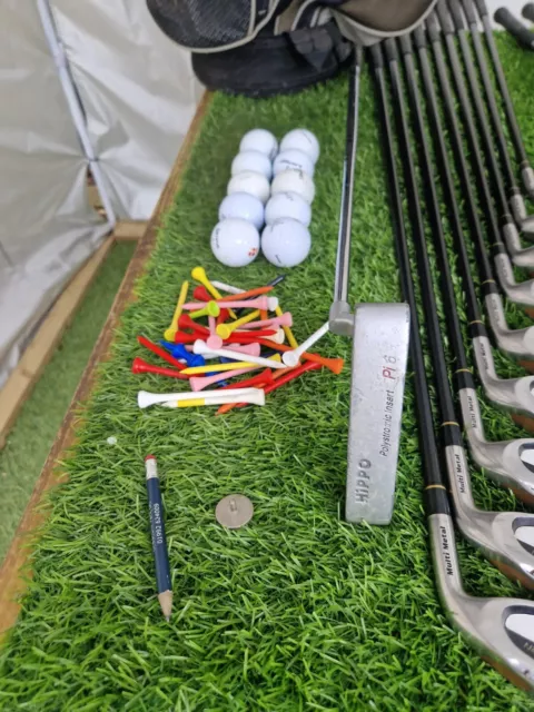 Ben Sayers Set mazze da golf a contatto e borsa carrello - alberi flessibili regolari - RH 2