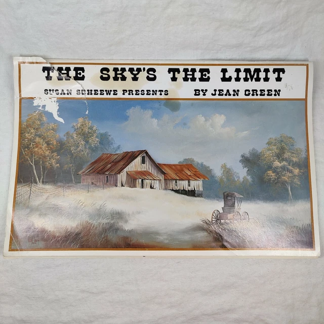 THE SKY'S THE LIMIT de JEAN GREEN SUSAN SCHEEWE 1983 PINTURA AL ÓLEO PAISAJES