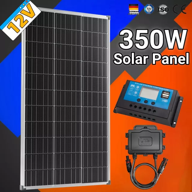 350W Fixed Solar Panels Kit 350 Watt 12V Mono Portable Home Caravan Camping AUS