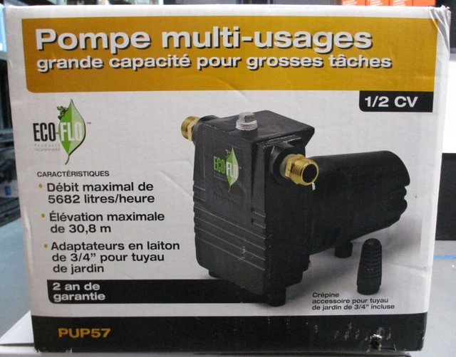 ECO-FLO 1/2HP Multi-Use Utility Pump PUP57 BRAND NEW