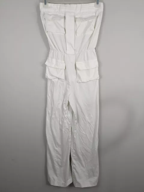 Alice + Olivia Jumpsuit Women's 4 White Stretch Pockets