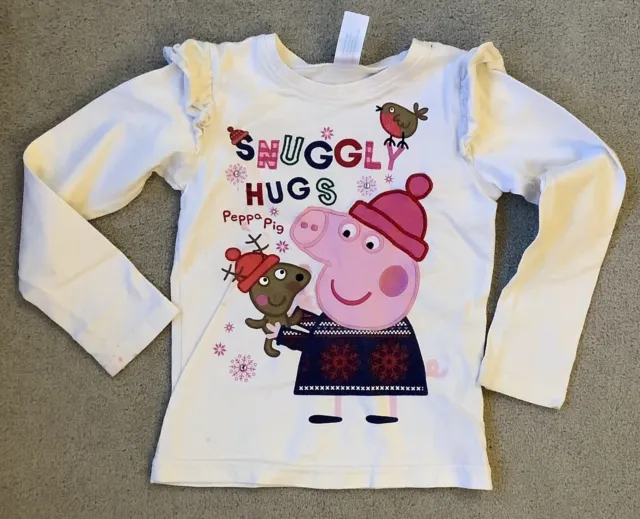 Long Sleeved Peppa Pig T Shirt 2-3 Years Old