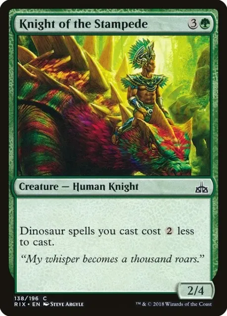 Knight of the Stampede - NM/M - Rivals of Ixalan - MTG