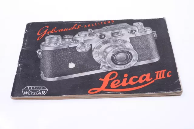 ✅ Leica, Leitz Iii C Camera Original Instructions Manual German 141-1