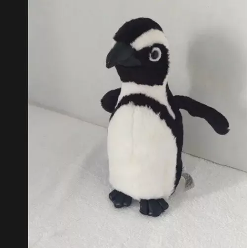 Aurora 8" Penguin Black White Plush Soft Toy Stuffed Animal