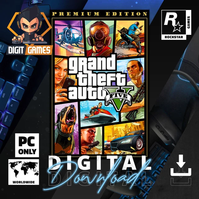 GRAND THEFT AUTO V / GTA 5 Premium Edition Rockstar Games Key / PC Game £13.49 PicClick UK GRAND THEFT AUTO V / GTA 5 Premium Edition Rockstar Games Key / PC Game £13.49 PicClick UK