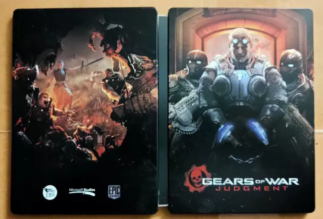 Microsoft Xbox360 Gears of War Judgement Steelbook nuovo no gioco/no game