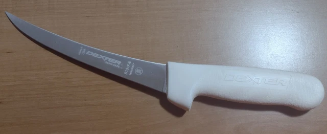 6-IN CURVED, FLEXIBLE BONING KNIFE SANISAFE by DEXTER RUSSELL~NSF CERTIFIED