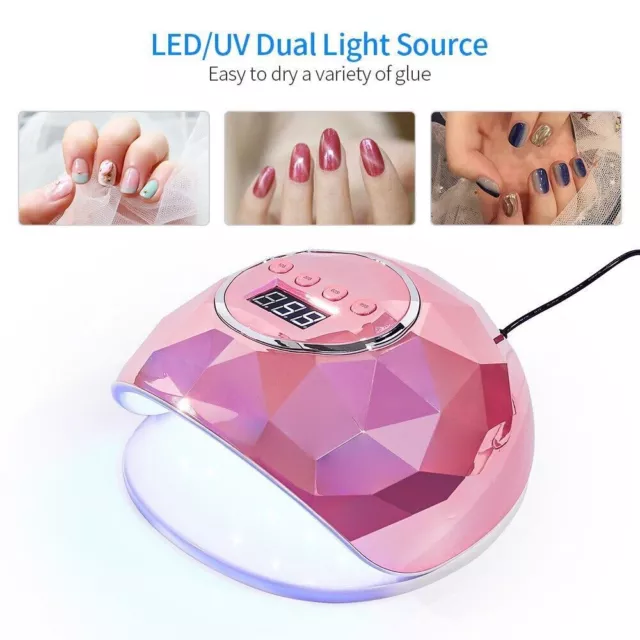 86W LED UV Lamp Nail Dryer Gel Polish Light Quick Drying Curing Machine Beauty