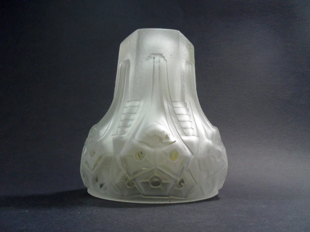 Tulipe Verre Art Déco Lampe Applique Lustre Lorrain Nancy Daum Muller Luneville