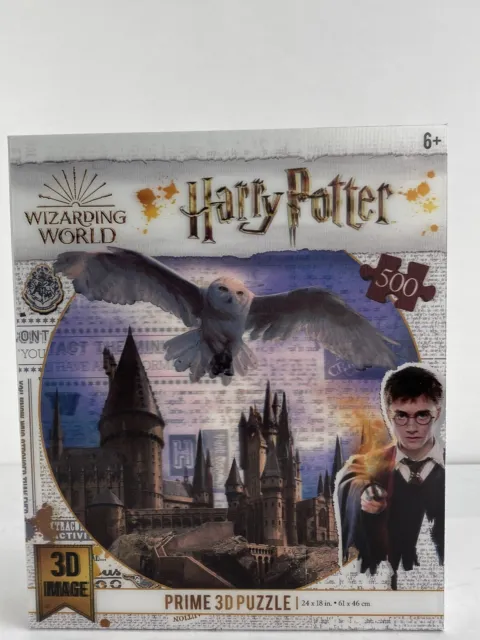Harry Potter Wizarding World Hogwarts & Hedwig 500 Pieces Prime 3D Image Puzzle