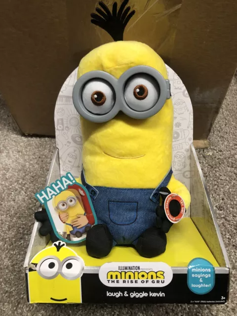 ILLUMINATION'S MINIONS THE Rise Of Gru Laugh And Giggle Kevin Plush 10 New  $25.50 - PicClick