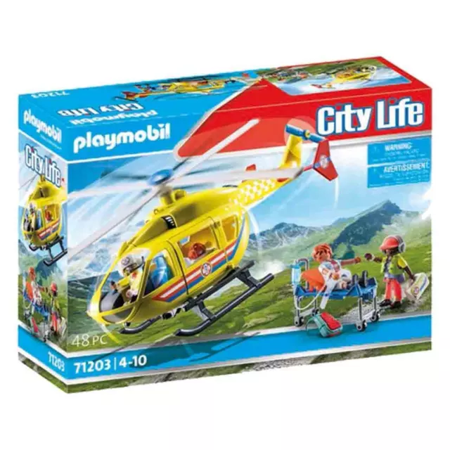 Playmobil 9518 Hélicoptère Et 4x4 Pompiers City Action Feux De Forêt - NEUF  4008789095183
