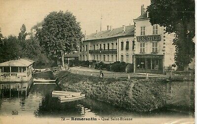 France Romorantin - Quai Saint- Etienne Les Bains Ebenisterie old postcard
