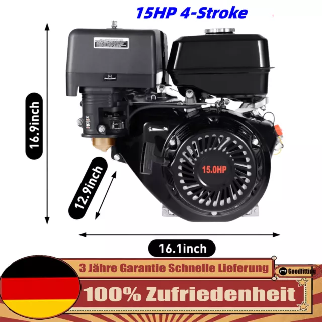 Motor 15 PS 9.7KW 4-Takt 420CC Benzinmotor Motor  Benzin Standmotor DHL