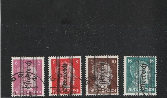 Österreich 1945 - Grazer  Lokalausgabe MiNr. 678, 679, 680, 681 gestempelt