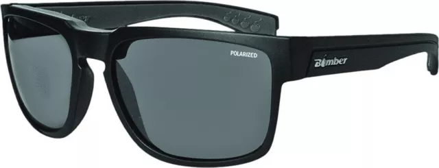 Bomber Smart Bomb Polarized Floating Eyewear (Matte Black w/ Smoke Lens)