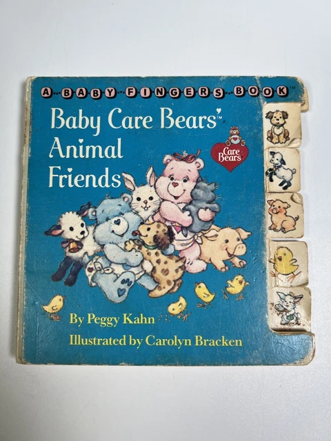 Vintage Baby Care Bears Animal Friends Book