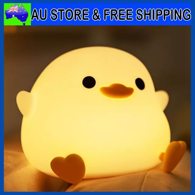 Duck Creative Night Light Silicone Children's Sleep Pat Lamp Gift Bedside Lamp