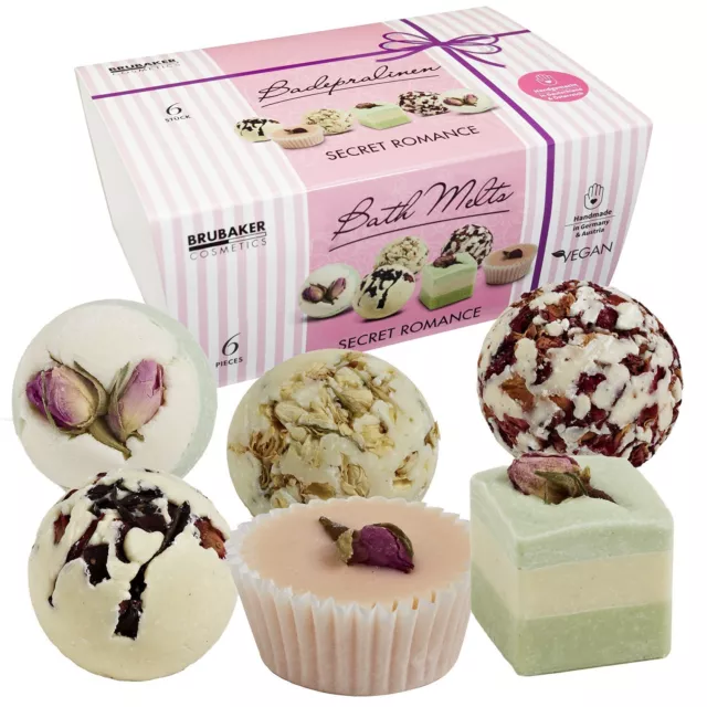 Boule de Bain 'Secret Romance' 6 Pcs Coffret Cadeau Femmes Vegan