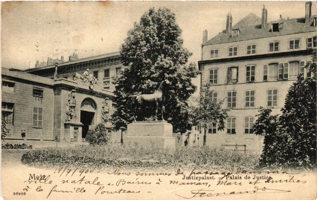 CPA AK METZ - Justizpalat - Palais de Justice (455128)