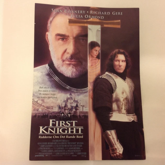 First Knight Poster FIRST KNIGHT SEAN Connery Richard Gere Ormond 1995 Danish Movie Press ...
