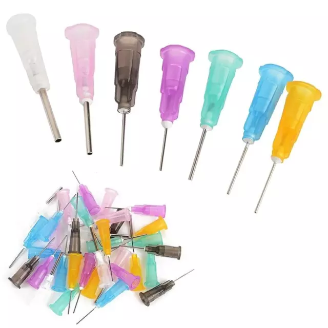 7/35pcs Dispensing Syringe Tips 16GA, 18GA, 21GA, 22GA, 23GA, 24GA, 25GA Needles