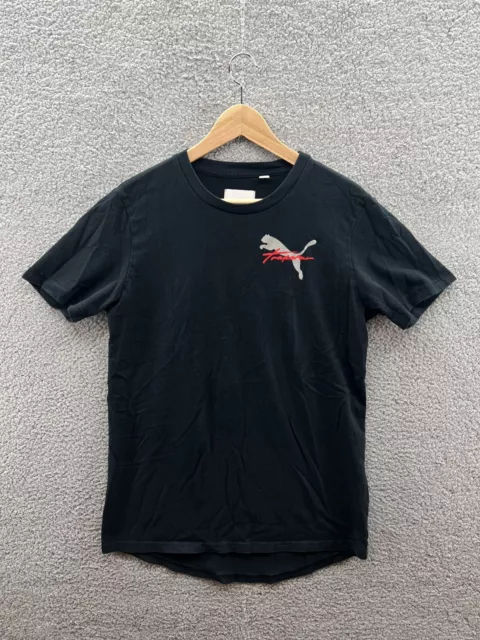 Trapstar x Puma Black Cotton Print T-shirt Size Small