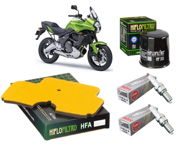 Kit De Vidange Pour Kawasaki ZX750 (ZX-7RR) 1996-1999 - Filtre à Huile, Filtre à Air, Bougies - Neuf