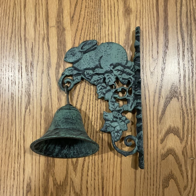 Cast Iron Rabbit - Bunny Dinner Bell Country Farmhouse Rustic Décor Wall Mount