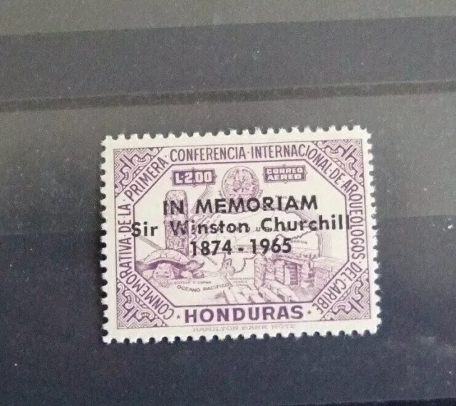 Honduras #379 F-Vf Mnh (Comme Neuf Jamais Articulé), Umm 1965 Churchill Memorial Haut Val