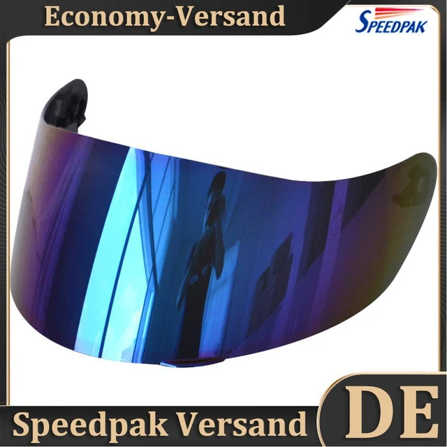 Occhiali casco antiappannamento obiettivo schermo intero viso per AGV K5 K3SV K1 (Blu)