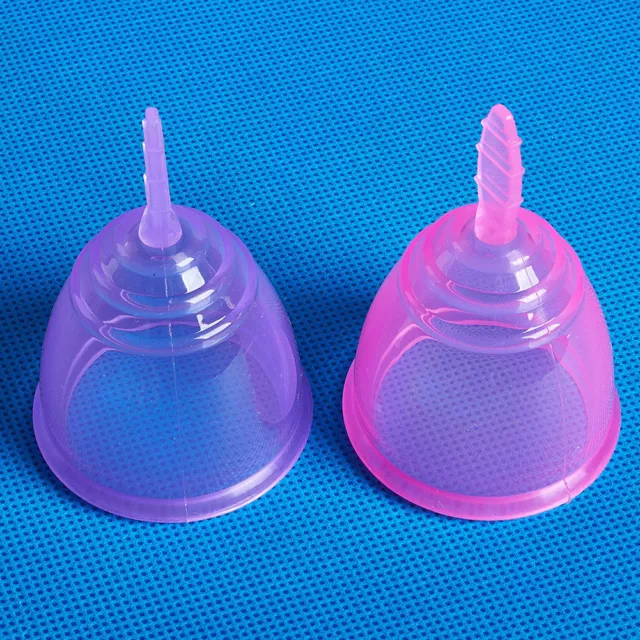 4/4.5cm Female Reusable Menstrual Period Cup Medical Silicone Soft Safe Size NEW