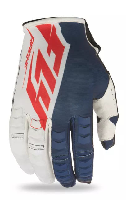 FLY Racing Gloves 2016 KINETIC NAVY WHITE RED Motocross Enduro SMALL-XXLARGE