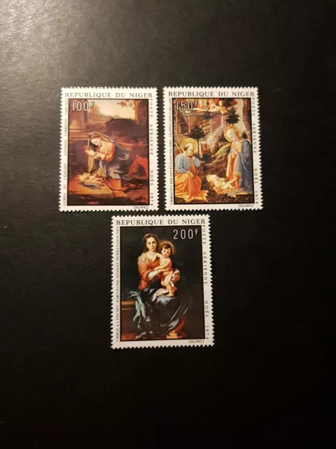 Stamp Niger Europafrica Post Aerial Pa N°242/244 New Luxury MNH 1974