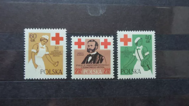 Polen 1959 / Kat. Fischer Nr. 976 - 978  Postfrisch / MNH (**)