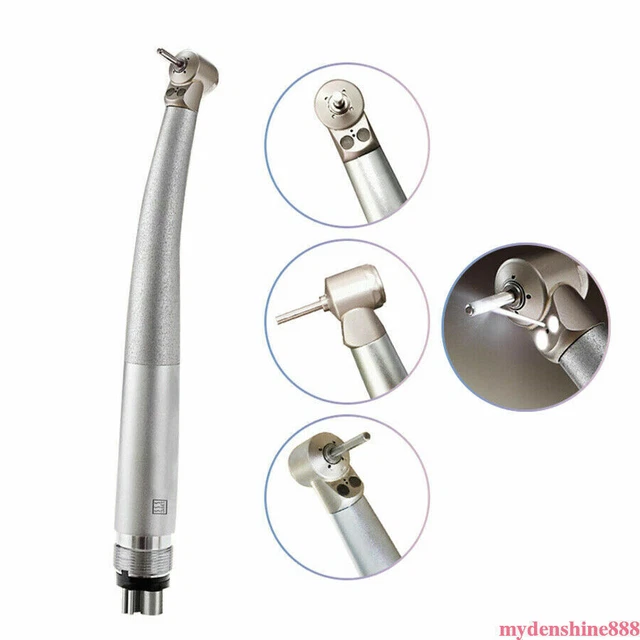 Small Head Dental Fiber Optic LED E-Generator High Speed Handpiece Kids 4 Hole A