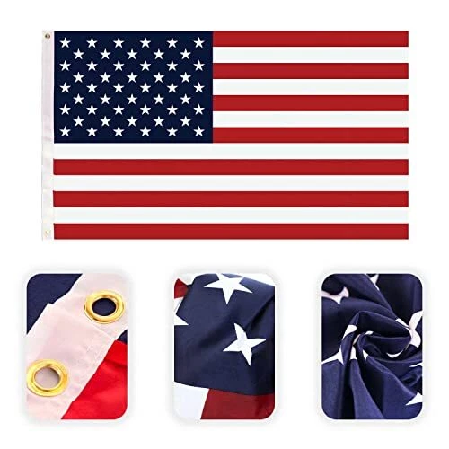 American Flags For Outside 3x5 – USA Flag Country Decor for Home, Back Yard -